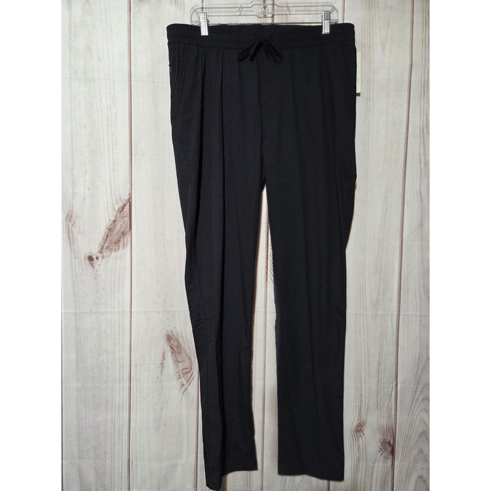 All in Motion Mens Ripstop Pants Black Medium Moisture Wicking UPF 50+ Stretch